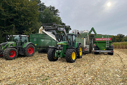 Maisernte im Testgebiet "Münsterland", © Markus Jochmaring